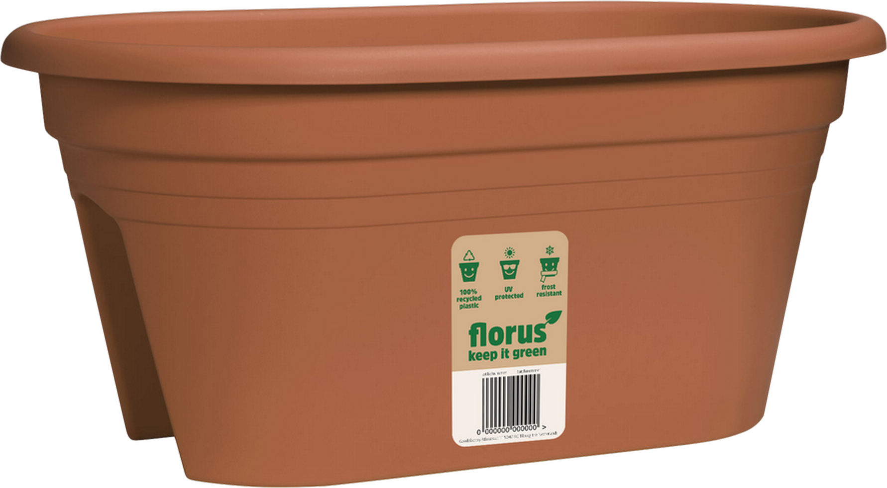 Blumenkasten 'Mediterran 2-way' beige 29,5 x 22,5 cm