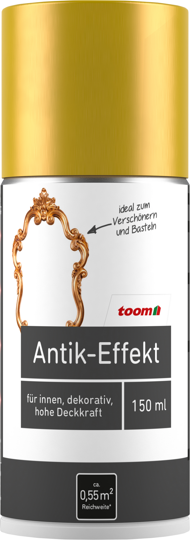 toom Antik-Effekt-Sprühlack antikgold matt 150 ml