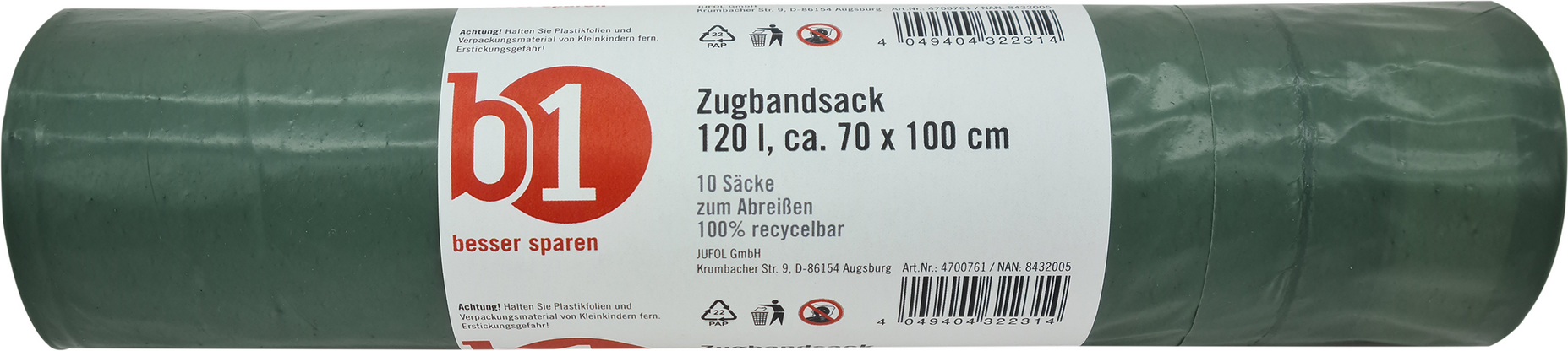 Thumbnail - Jufol Zugbandsack 120 l 10 Stück
