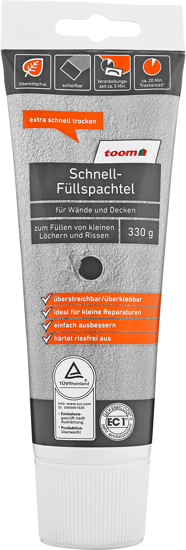 toom Schnell-Füllspachtel 0,33 kg