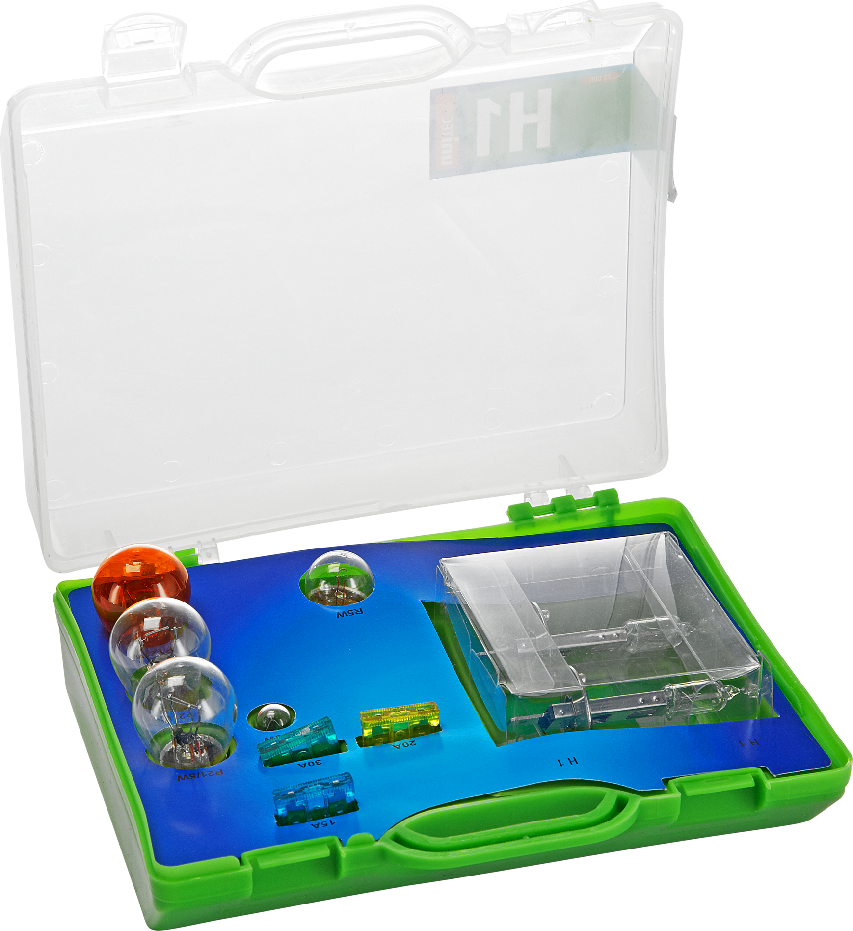 Kfz-Ersatzlampenset H1 12 V 10-teilig