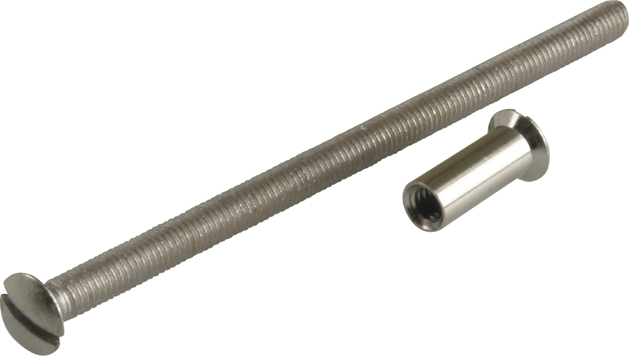 toom Senkschrauben M 4 x 50 mm messing vernickelt DIN 964 4 Stück