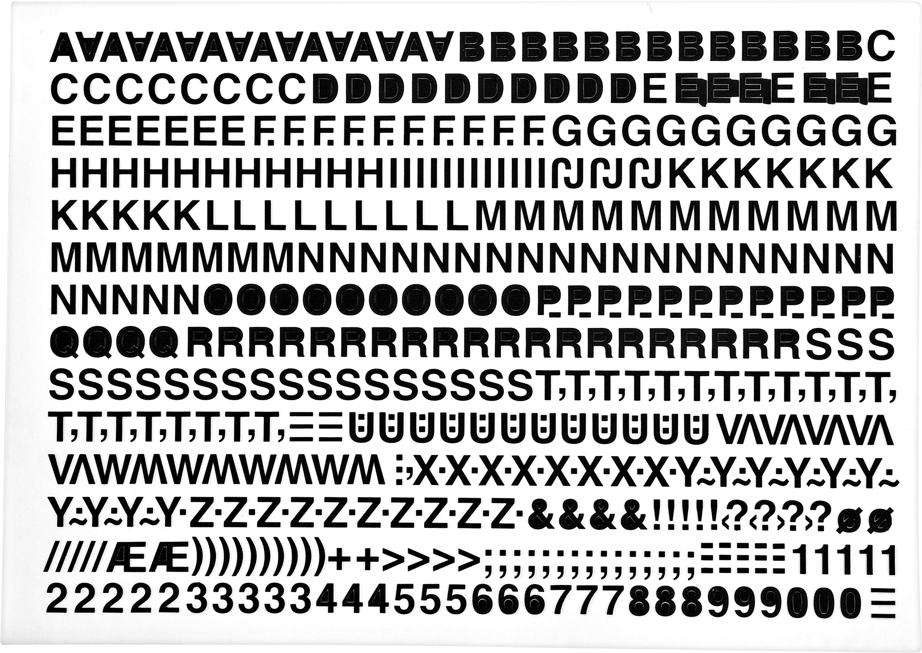 Thumbnail - Klebebuchstaben schwarz