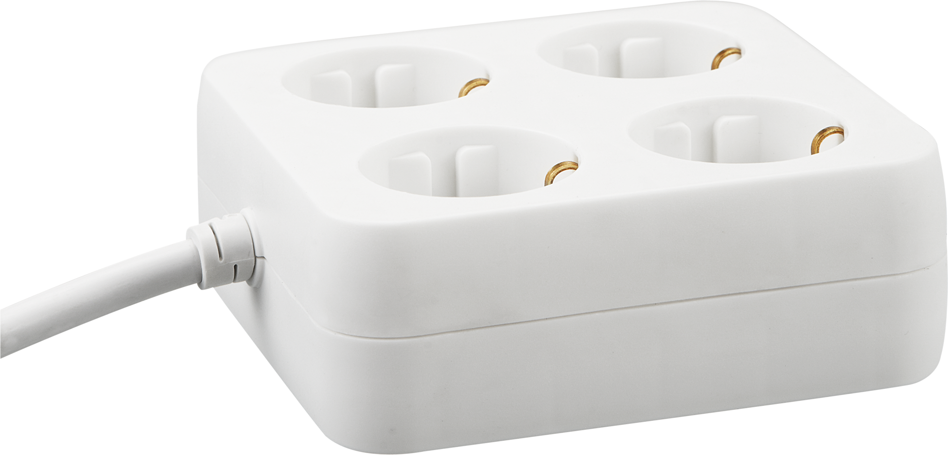 REV Ritter Steckdose weiß 4-fach