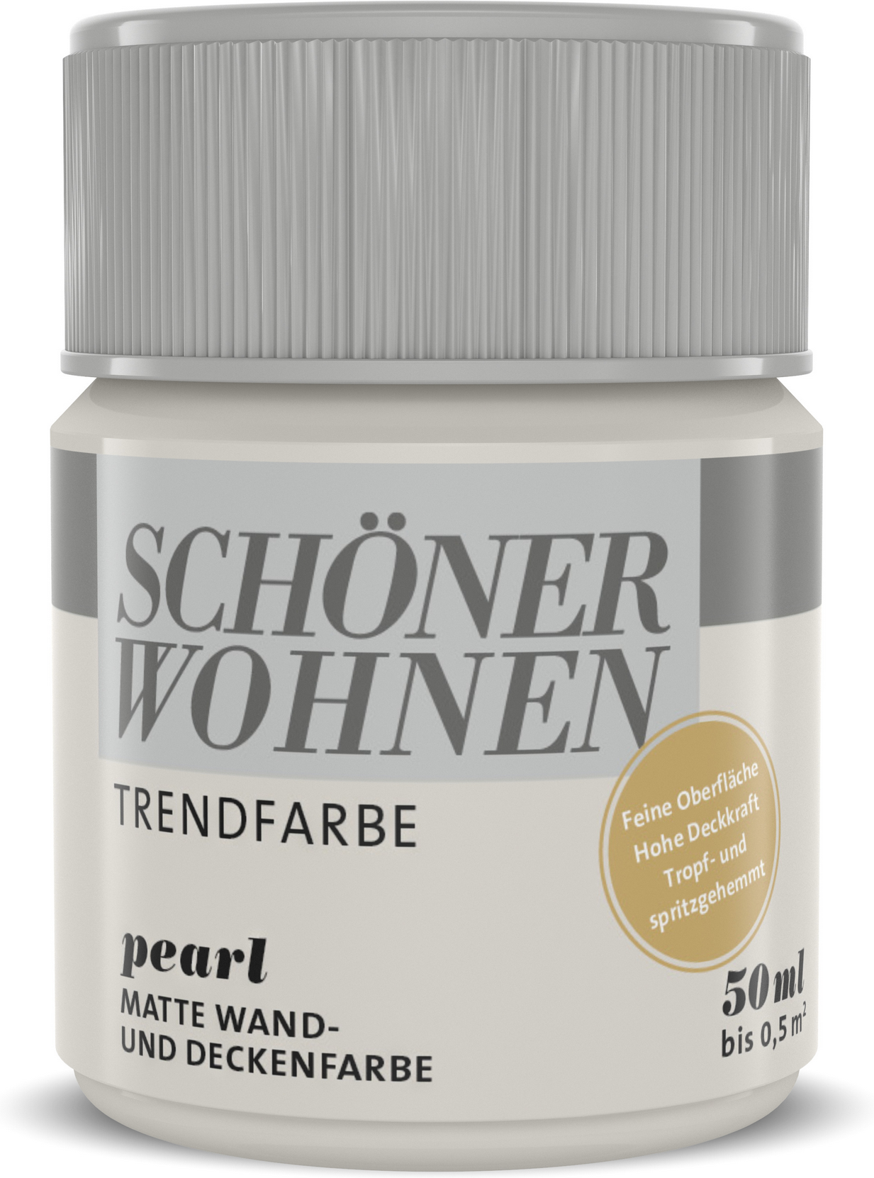 Thumbnail - Schöner Wohnen Farbe Trendfarbe 'Pearl' perlweiß matt 50 ml