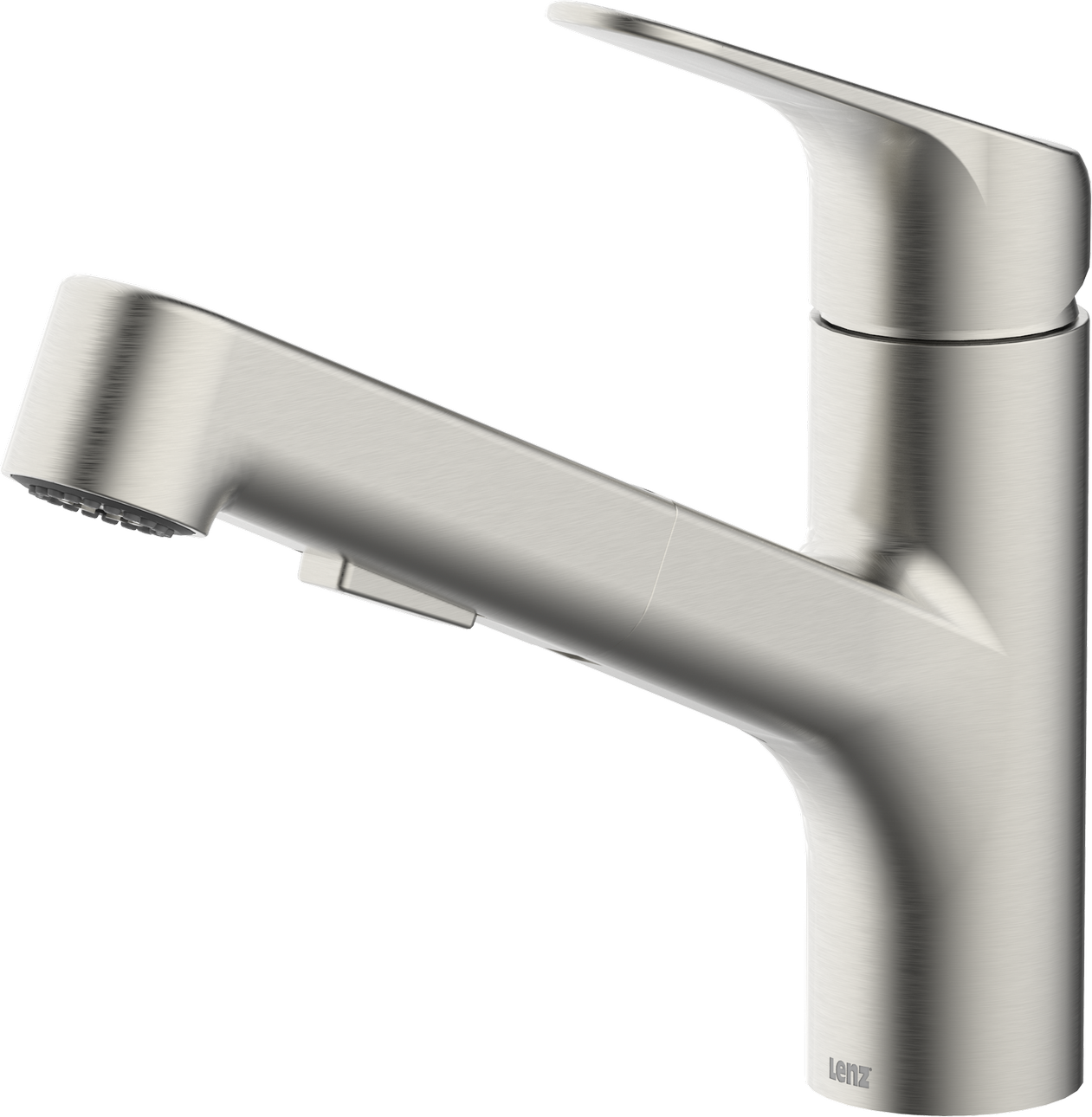 Lenz Küchenarmatur 'Koa' edelstahlfarben mit Handbrause