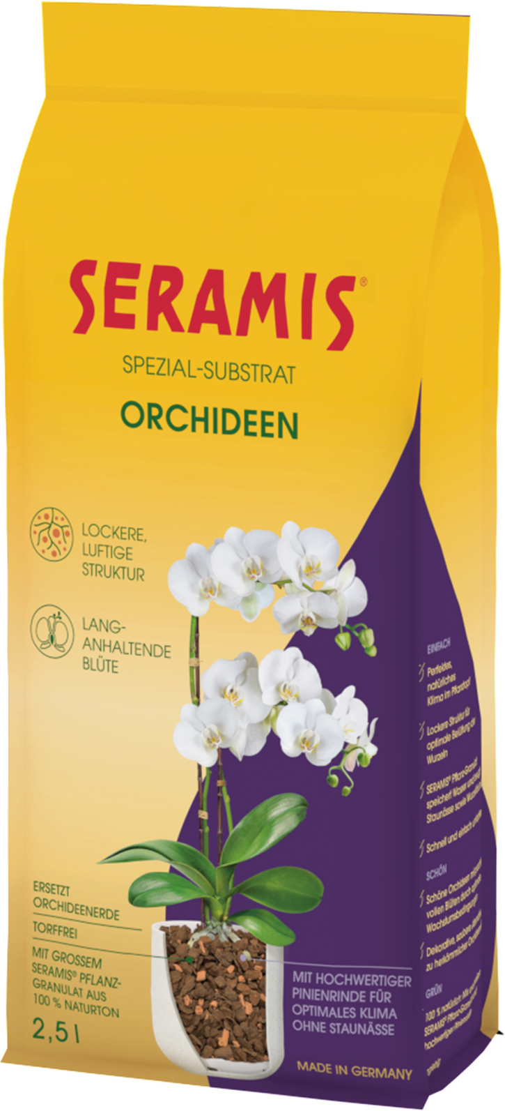 Seramis Spezialsubstrat für Orchideen 2,5 l