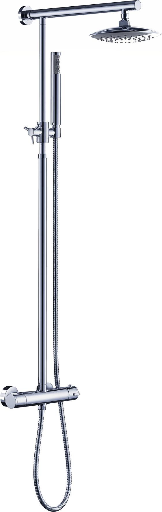 toom Duschsäule 'Borneo' rund verchromt 82 - 131 cm
