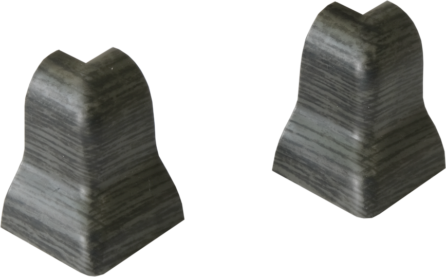 Kosche Außenecke 'Tortuna' geschwungen grau, 2 Stück