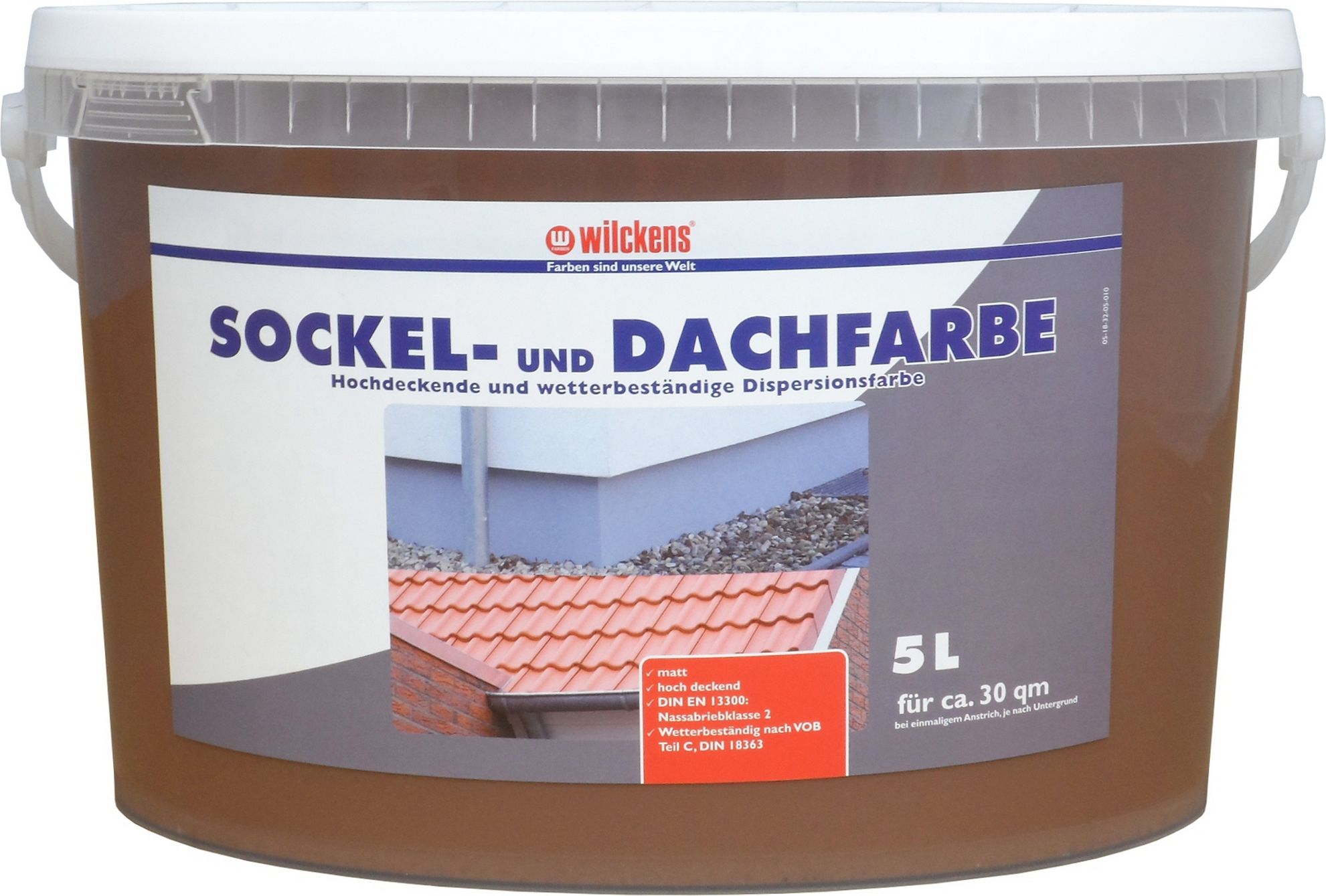 Wilckens Sockel- & Dachfarbe 'Havanna' braun matt 5 l