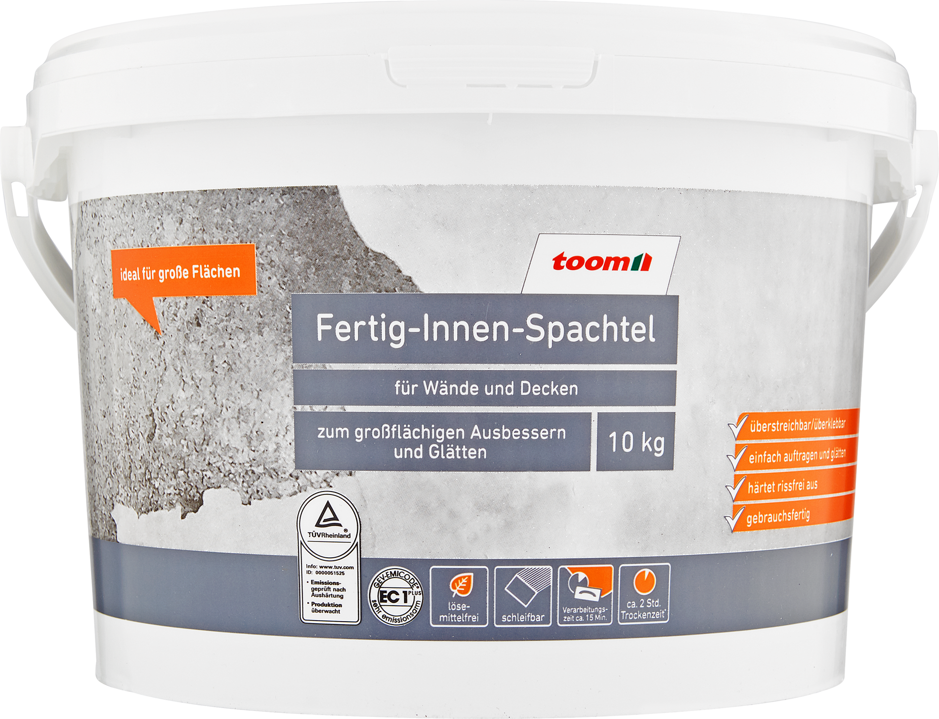 Thumbnail - toom Fertig-Innenspachtel 10 kg