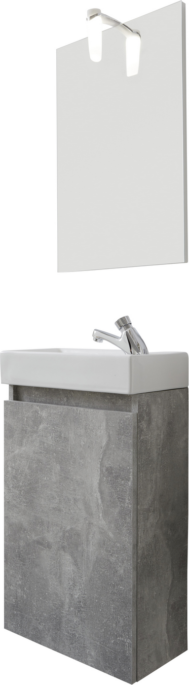 Badmöbelset 'Champ' 3-teilig grau