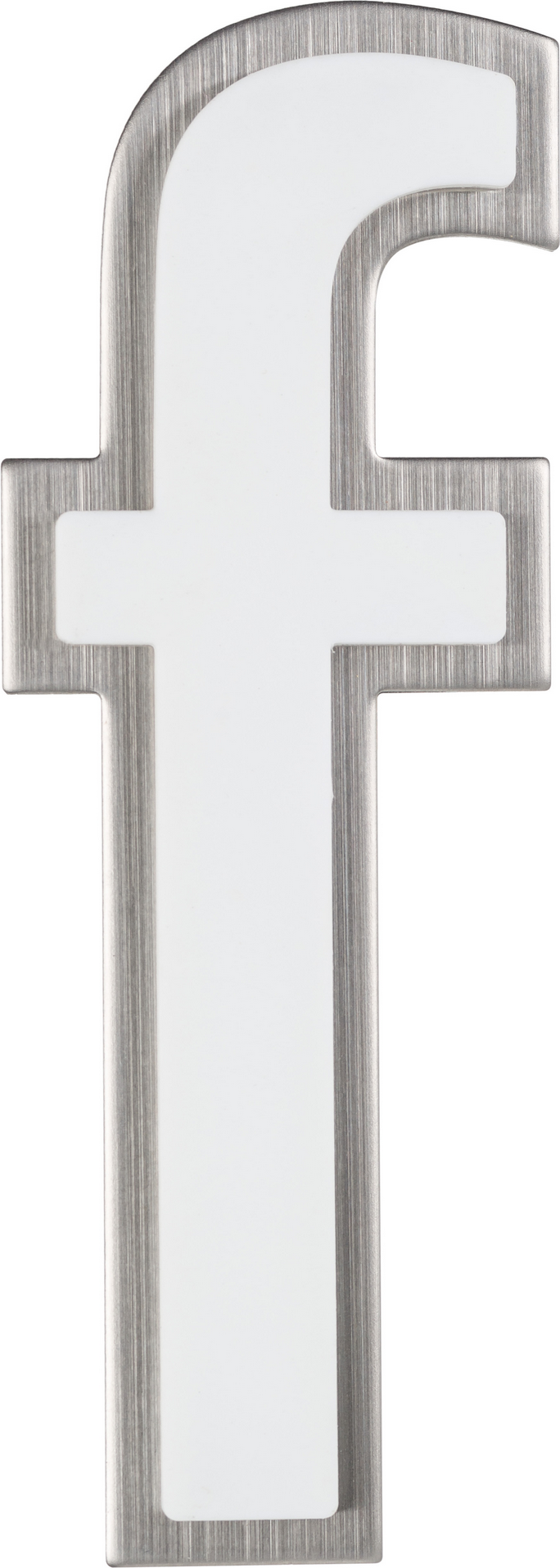 Alpertec Hausnummer 'f' 12 cm nachtleuchtend, weiß