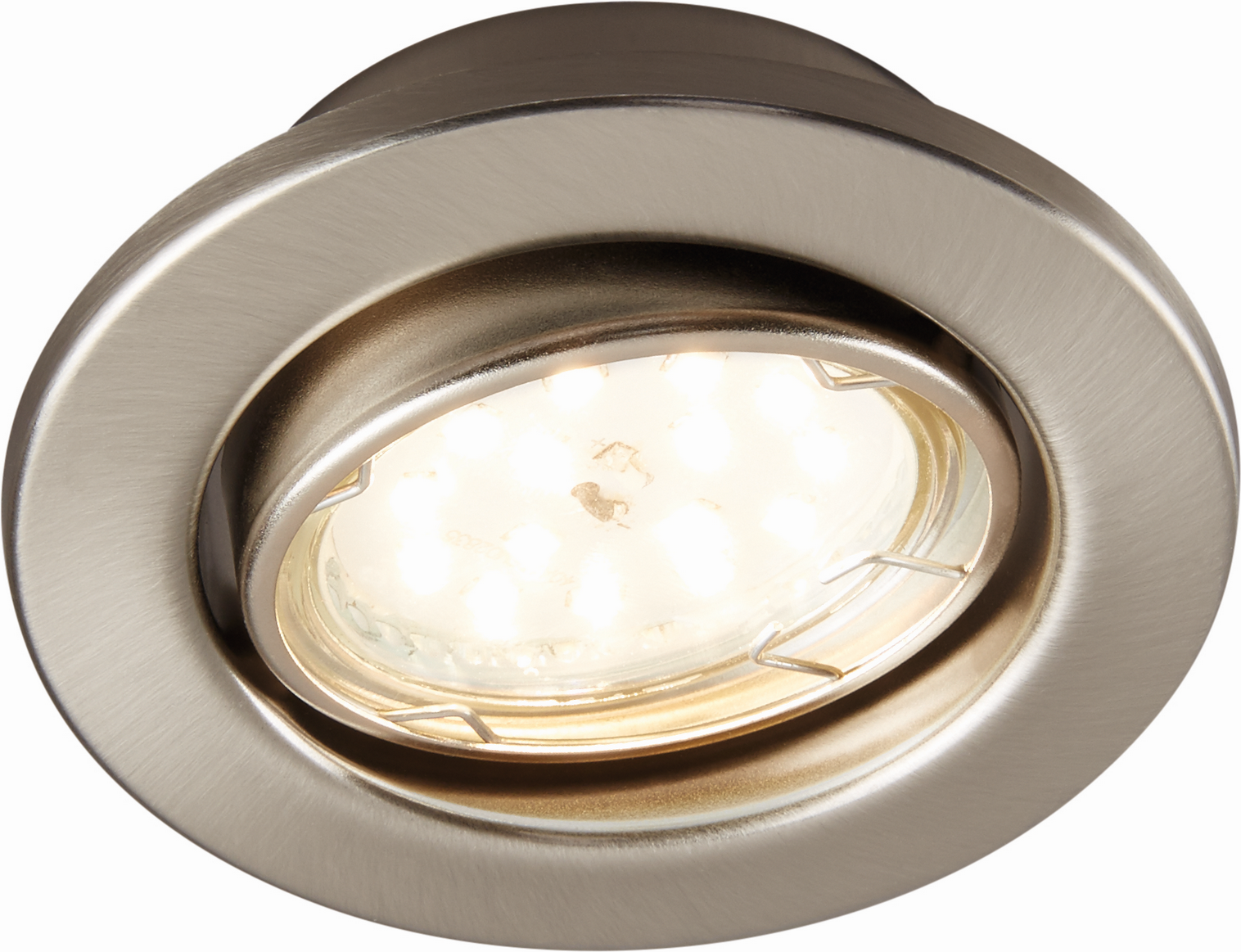 B1 Einbauleuchten-Set nickelfarben matt 5 W 3-teilig