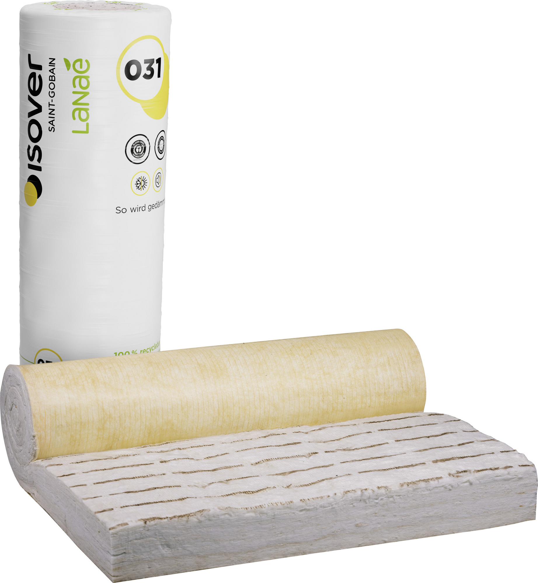 Isover Zwischensparren-Klemmfilz 'Integra ZKF 1-031' vlieskaschiert für das Steildach 160 mm