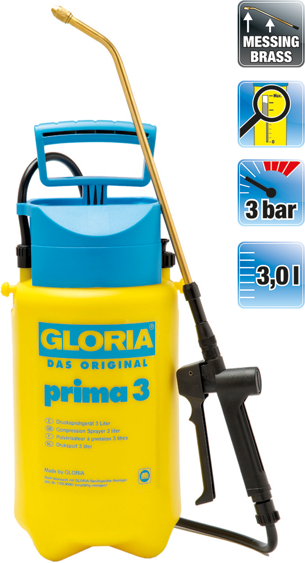Thumbnail - Gloria Drucksprühgerät "Prima 3" 3 l