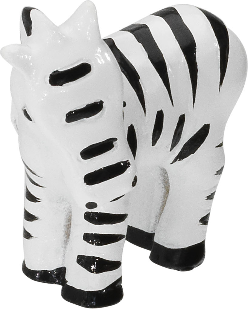 Siro Möbelknopf Zebra schwarz-weiß
