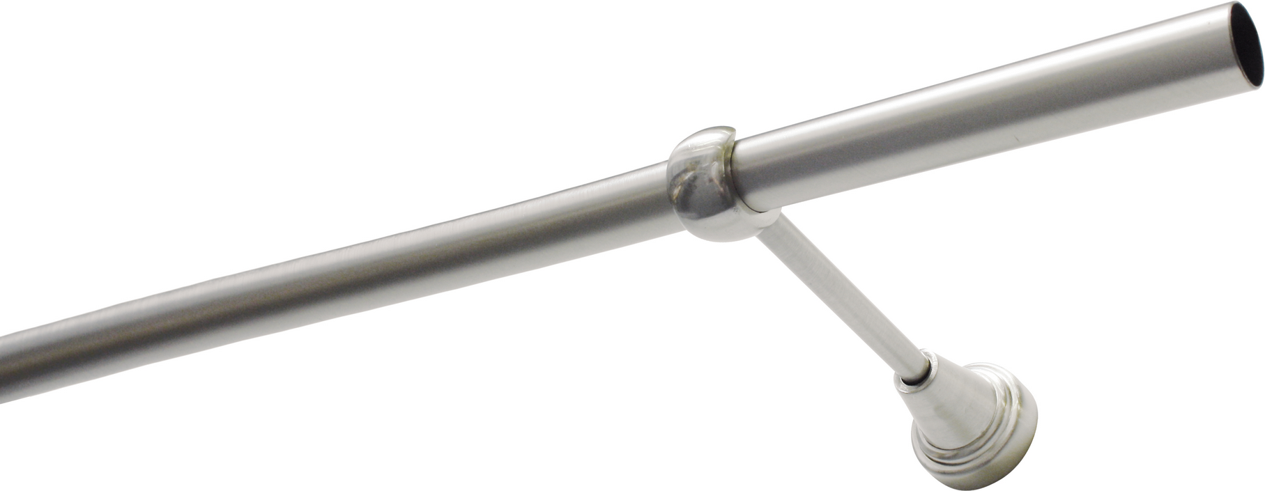 Gardinia Gardinenstangen-Set 'Ally' edelstahl 1-läufig 160 cm