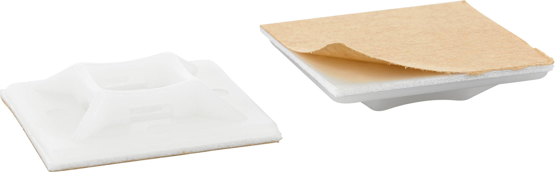 REV Ritter Befestigungssockel weiß 19 x 19 mm 10 Stück