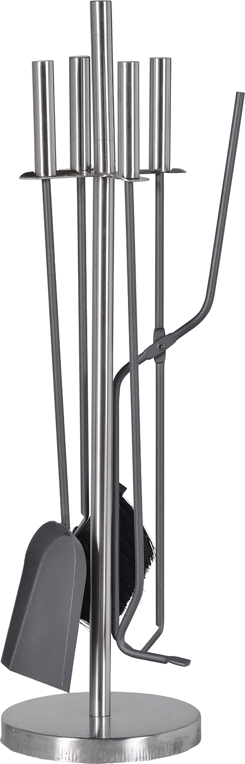 Firefix Kaminbesteck grau 4-teilig