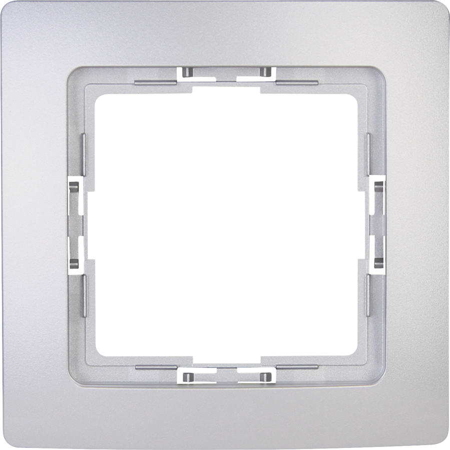 Kopp Abdeckrahmen 'Paris' 1-fach silbern