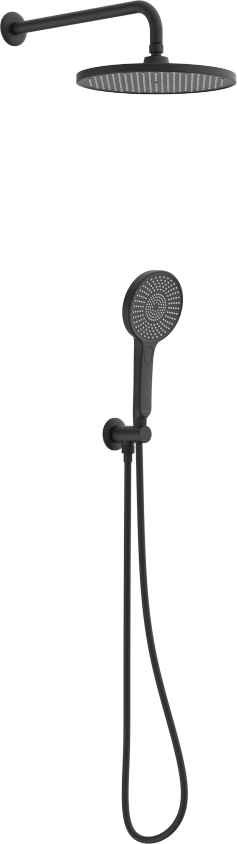 Schütte Brause-Komplett-Set 'Karibik' schwarz matt, 3 Strahlarten