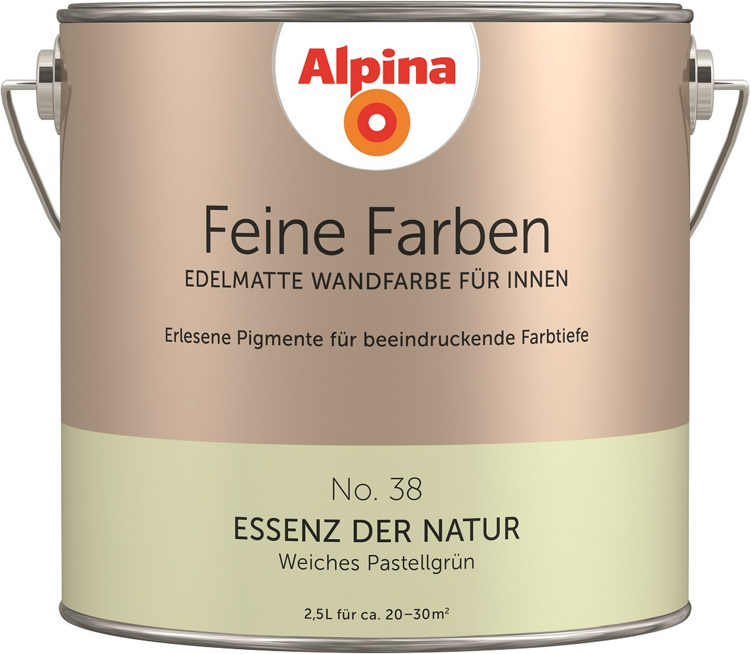 Alpina Feine Farben 'Essenz der Natur' pastellgrün seidenmatt 2,5 l