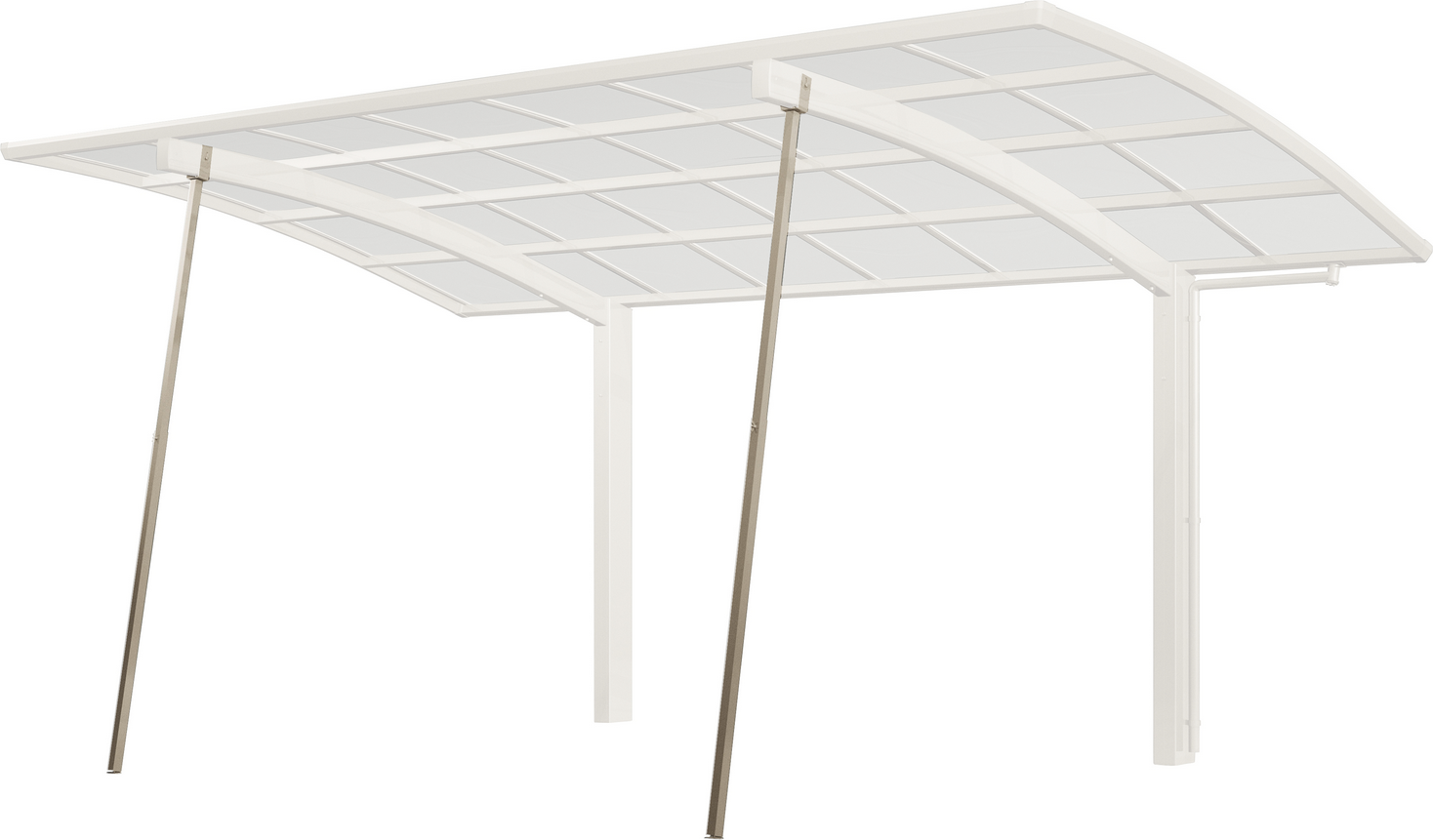 Ximax Stützstange für Carports 'SC' edelstahlfarben 35 x 40 x 169 cm