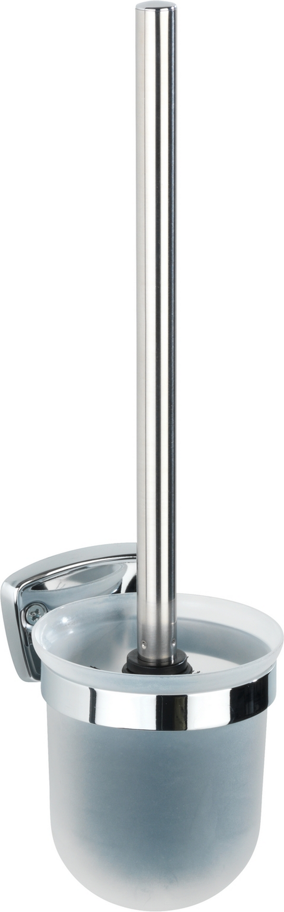 Wenko WC-Garnitur 'Basic' Edelstahl glänzend, inklusive Halterung