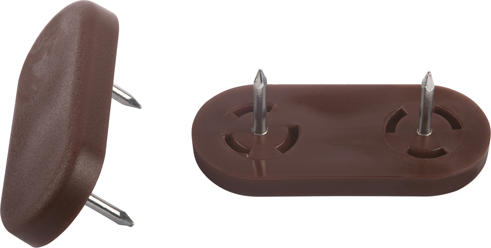 toom Kunststoffgleiter 45 x 20 mm braun 4 Stück