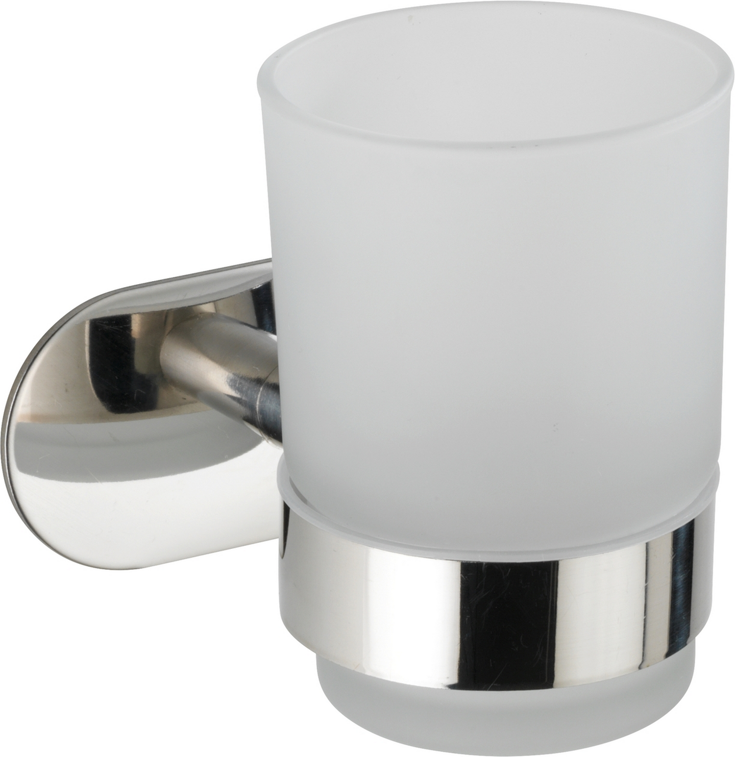 Thumbnail - Wenko Zahnputzbecher 'Turbo-Loc Orea Shine' Glas satiniert, mit Halterung