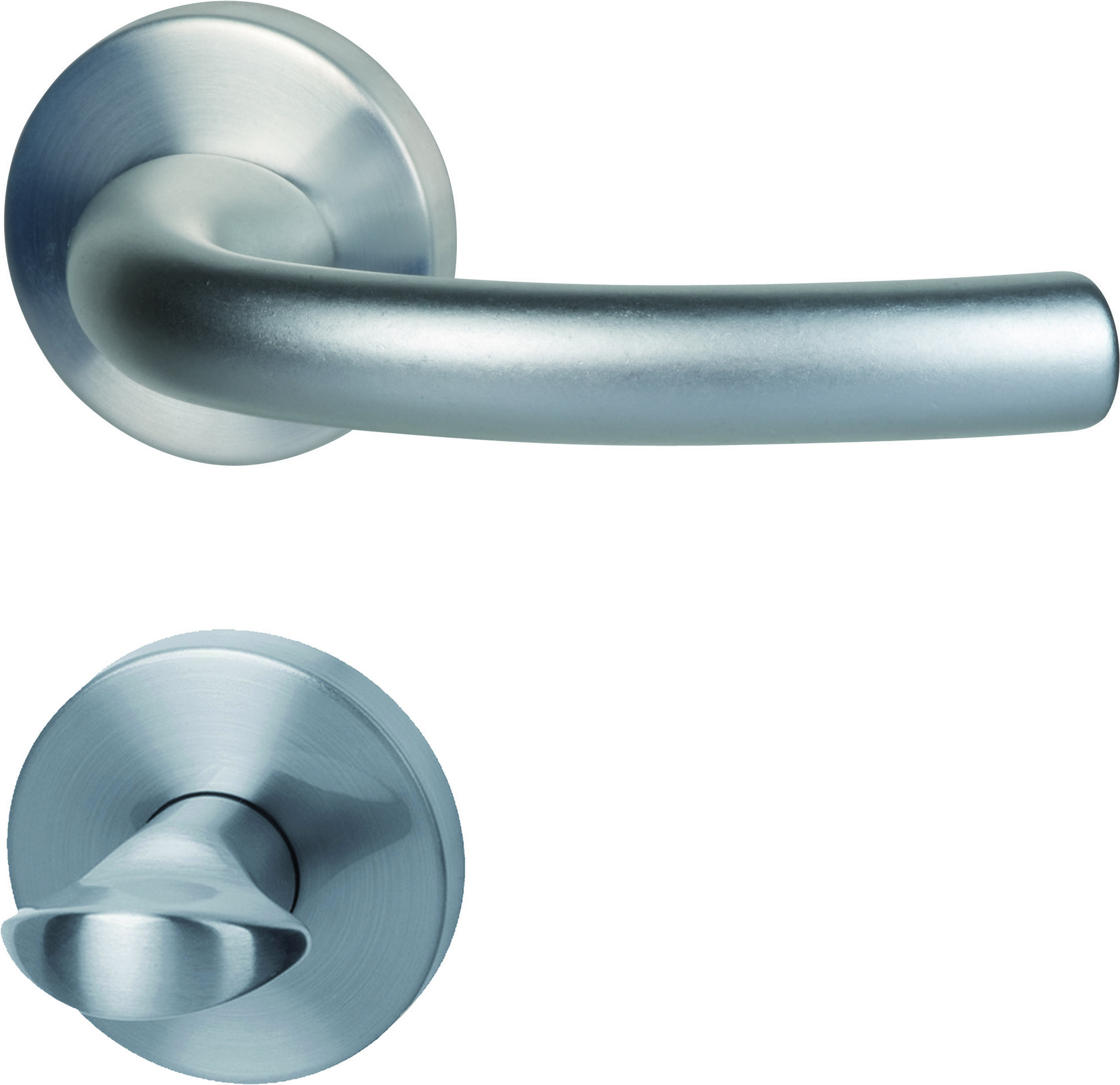 Alpertec Rosettengarnitur 'Marcy' Aluminium F1 eloxiert, für Bad/WC