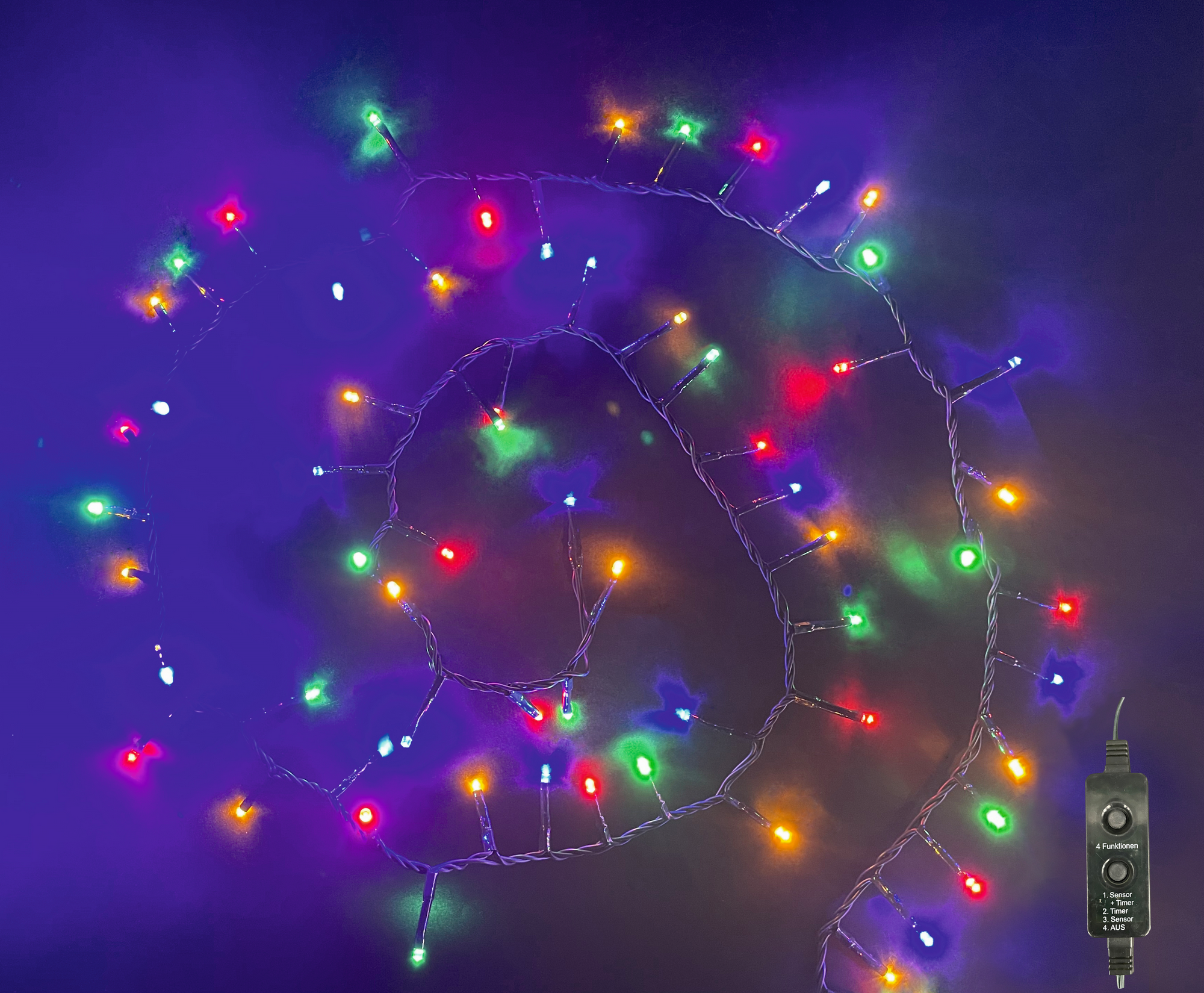 toom LED-Micro-Lichterkette 360 LEDs bunt 900 cm