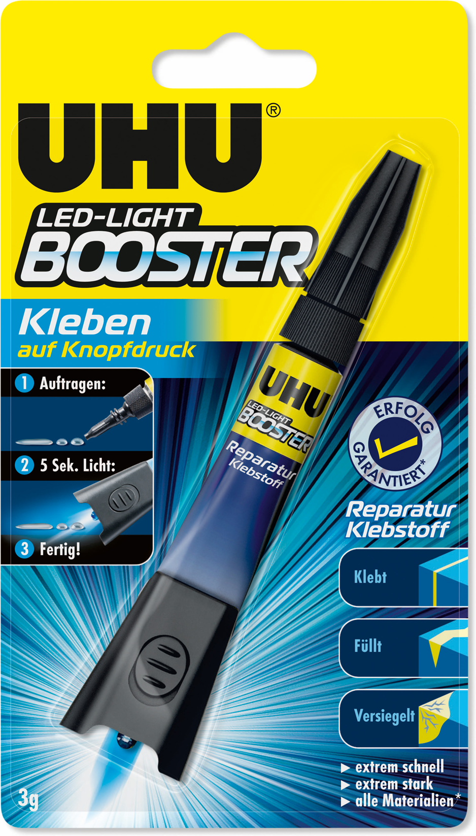 Uhu Reparatur-Klebstoff 'LED-Light Booster' 3 g