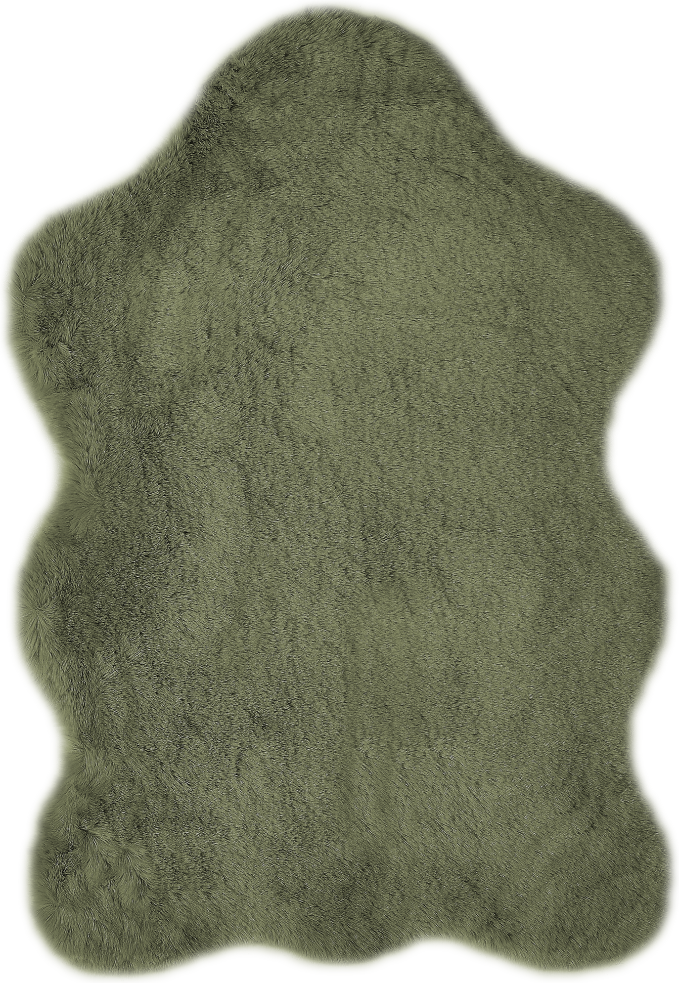 Luxor Living Kunstfell-Teppich 'Coste' dunkelgrau 55 x 80 cm