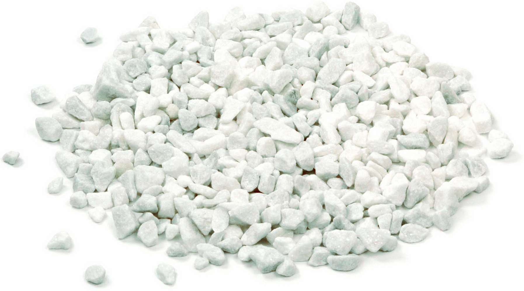 Marmorsplitt weiß 6/9 mm 500 kg im Big Bag