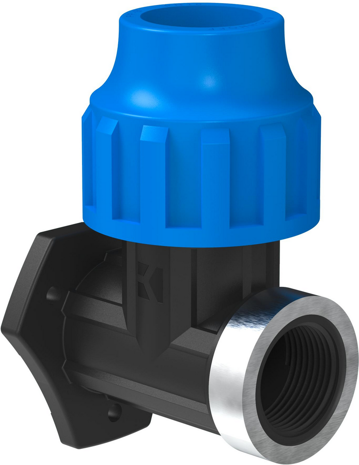 Thumbnail - Kirchhoff Wandscheibe Kunststoff HDPE Ø 25 mm x 3/4" IG