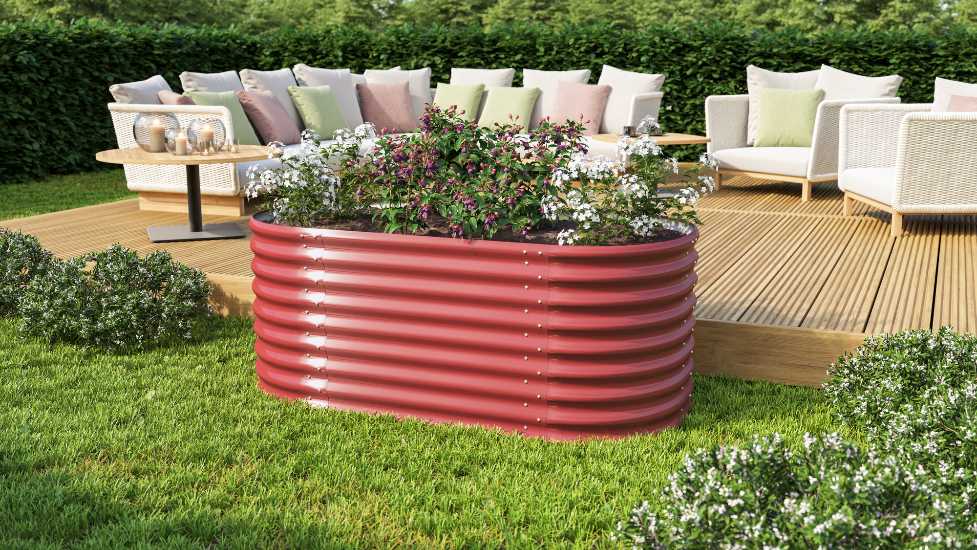 Thumbnail - Vitavia Hochbeet 'Vita 630 Basic' 162 x 63 x 82 cm rubinrot