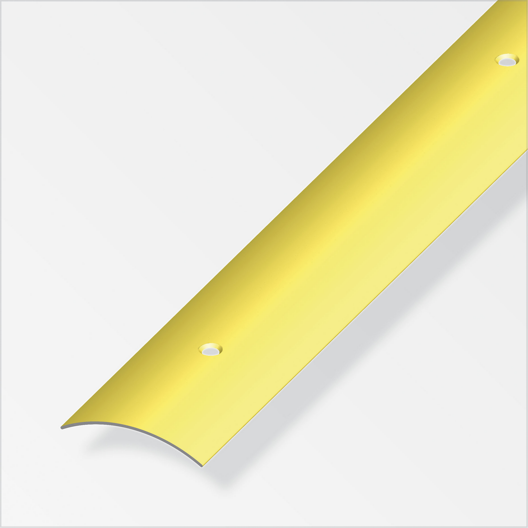 Übergangsprofil aus Messing, gelocht 2000 x 30 x 3 mm