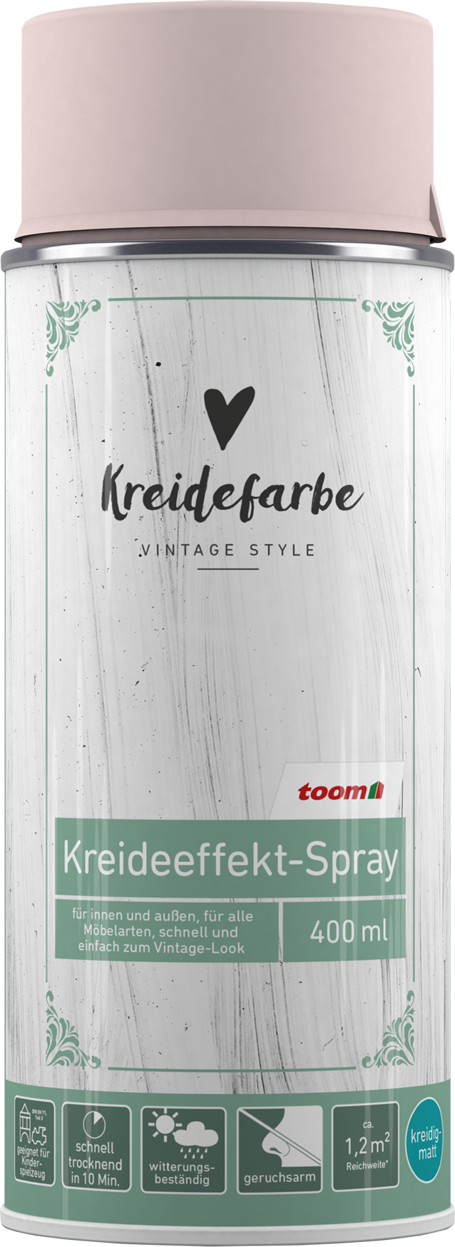 Thumbnail - toom Kreideeffekt-Spray rosa matt 400 ml