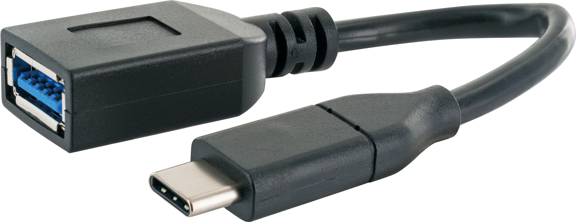 Schwaiger Anschlusskabel USB 3.2 schwarz 5 Gbit/s 15 cm