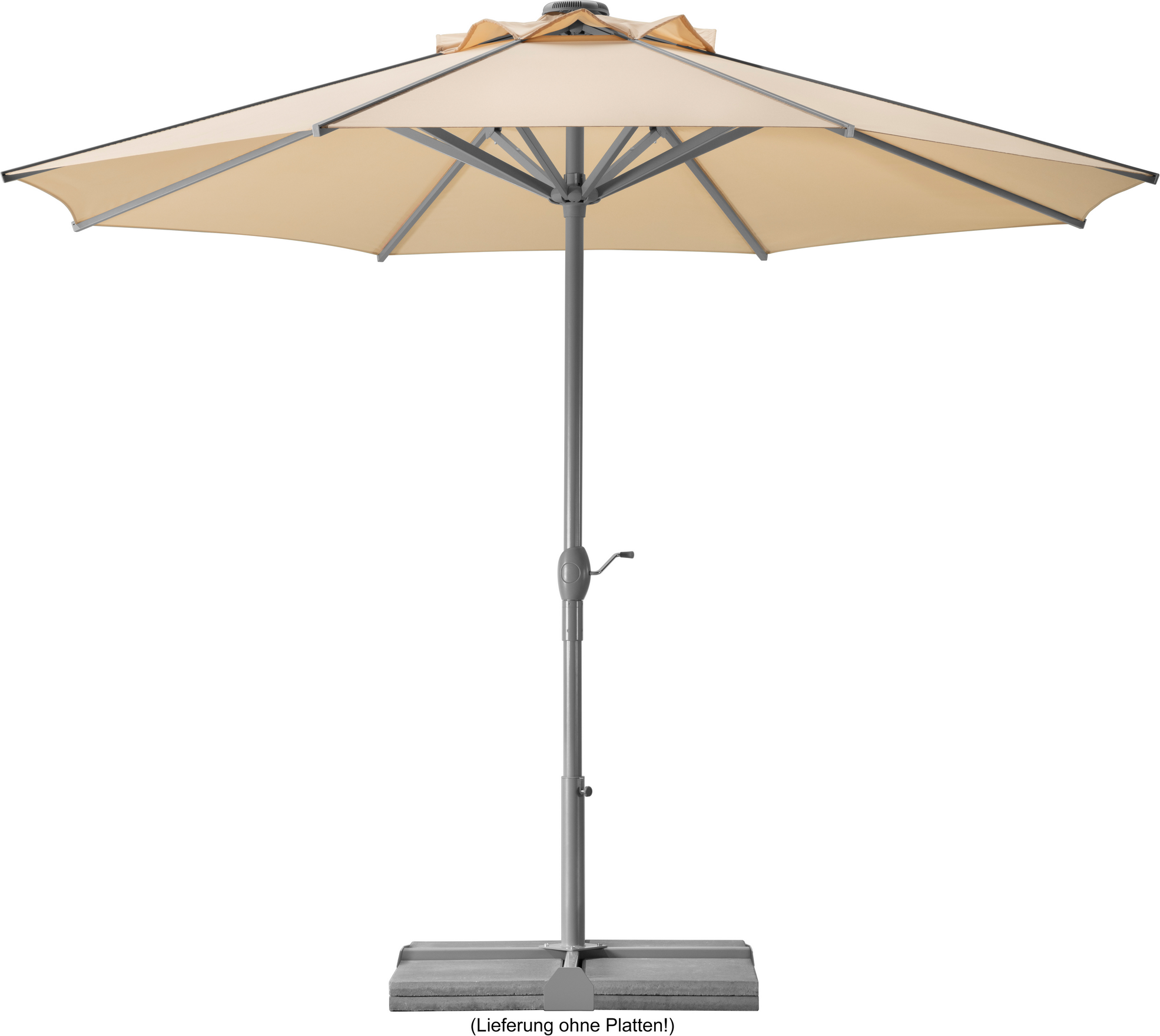 Schneider Marktschirm 'Rooftop' naturfarben Ø 350 cm