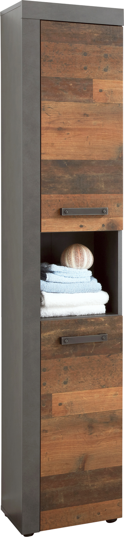 Thumbnail - Trendteam Hochschrank 'Indy' Old Wood 36 x 184 x 31 cm