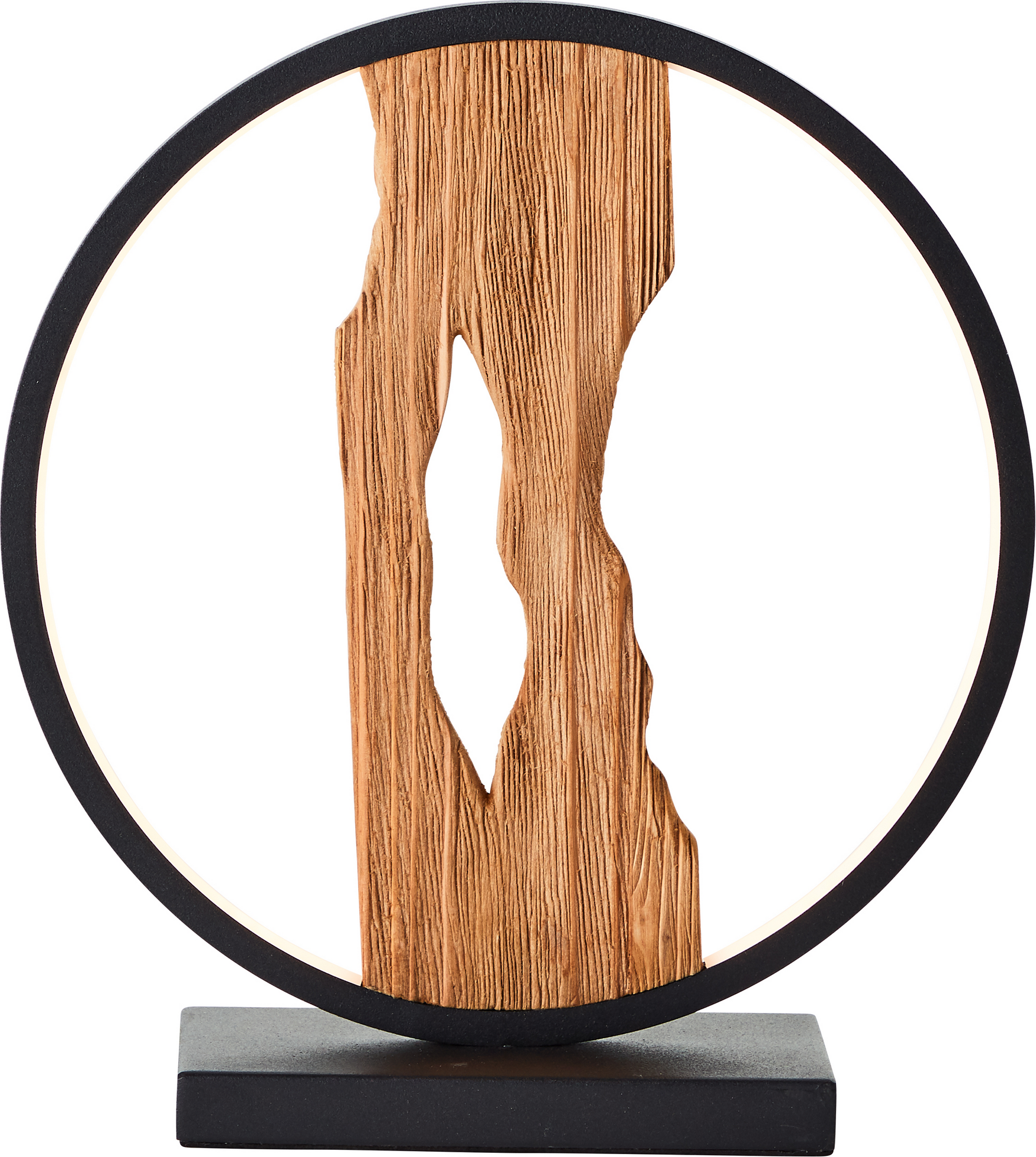 Thumbnail - Brilliant LED-Tischleuchte 'Chaumont' holzfarben/schwarz 28 cm