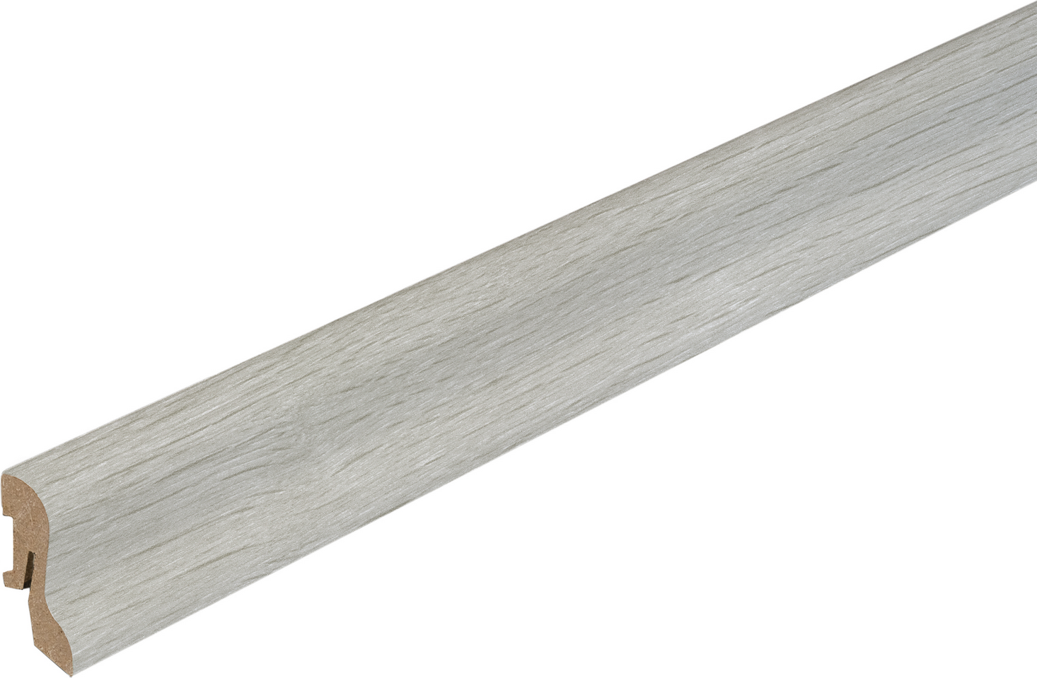 Kosche Laminatsockelleiste Kinger Silber 2400 x 40 x 20 mm
