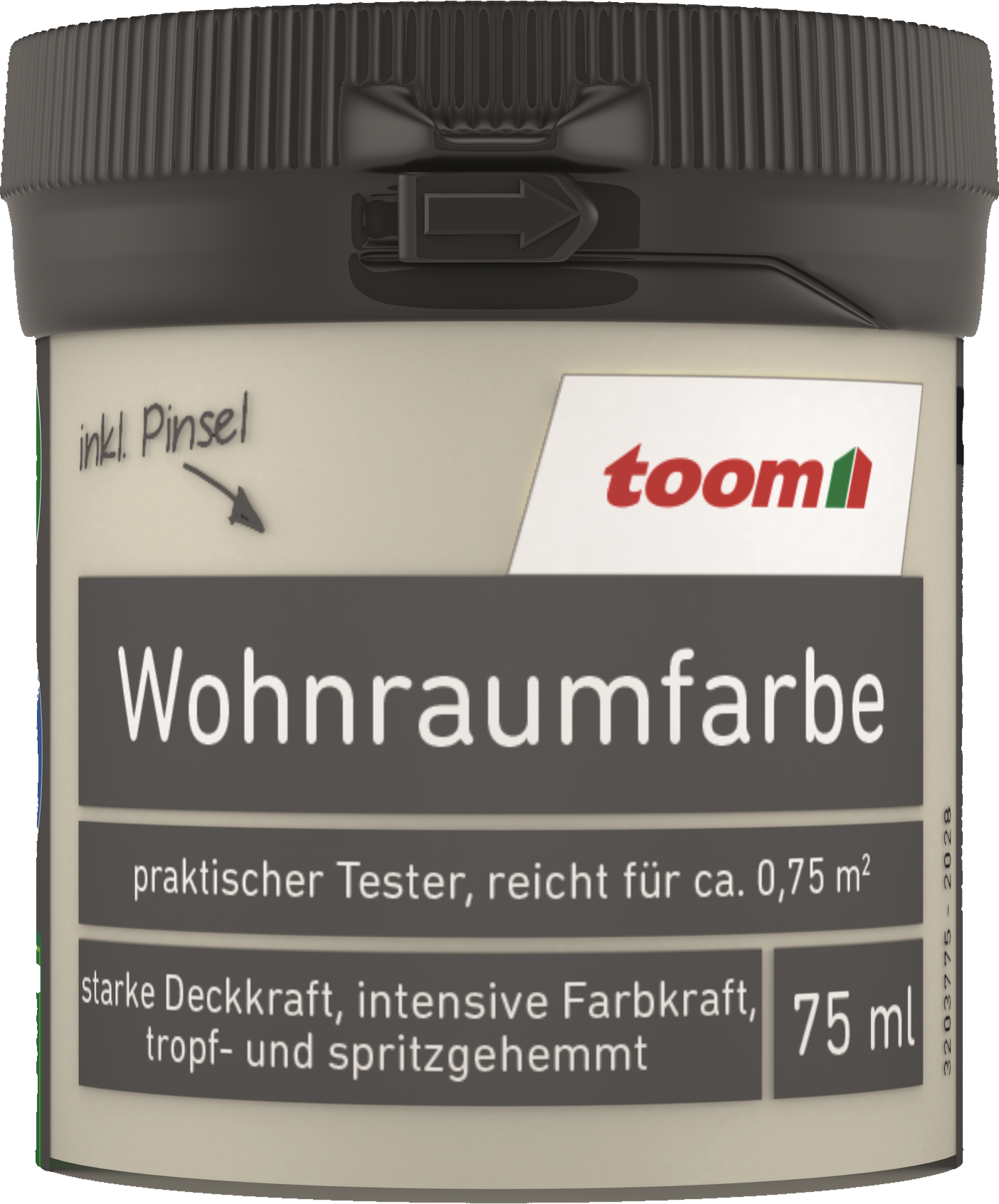 toom Wohnraumfarbe 'Muschel' hellbeige matt 75 ml