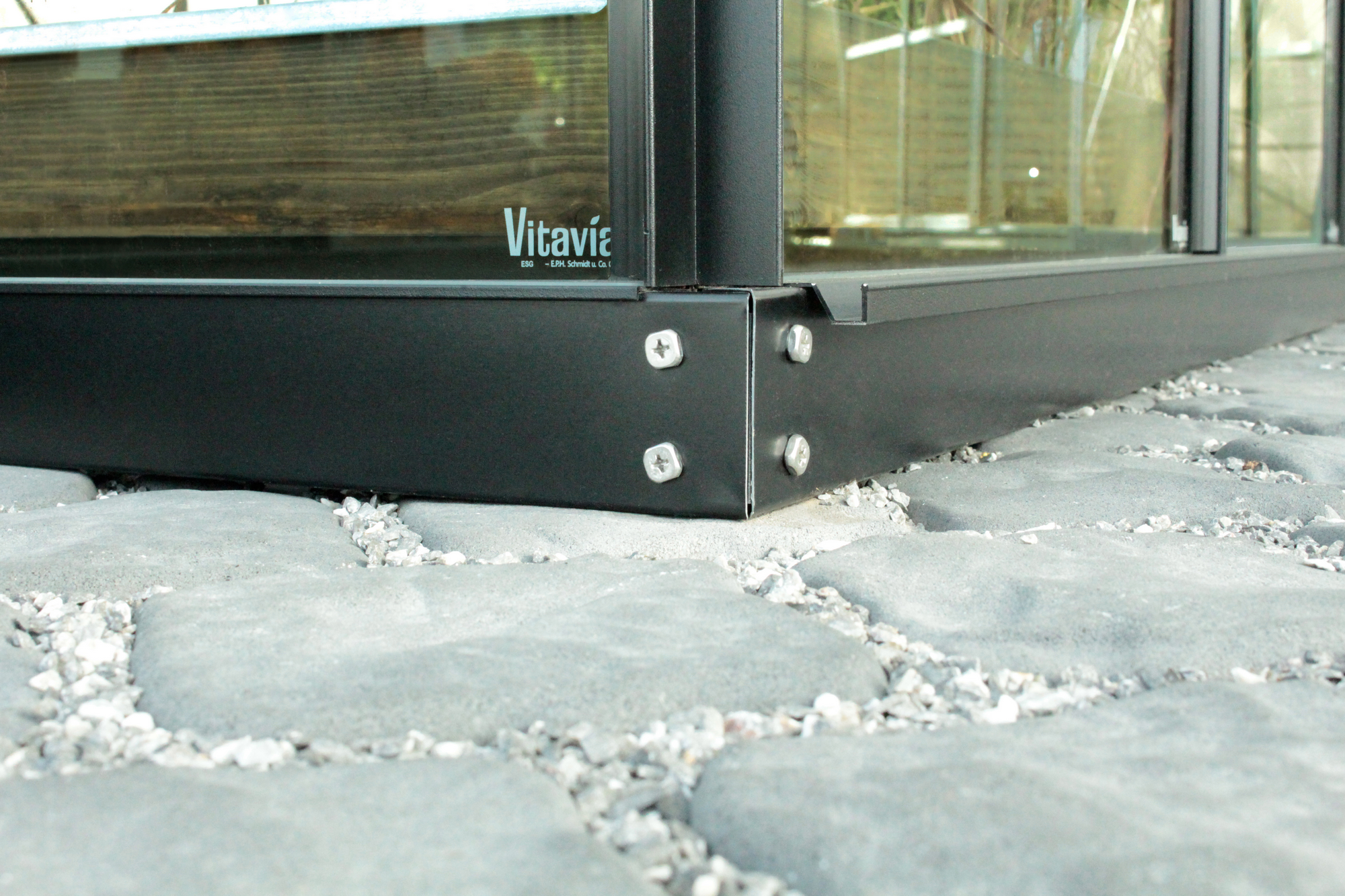 Vitavia Fundament für Gewächshaus 'Ida 3300' schwarz