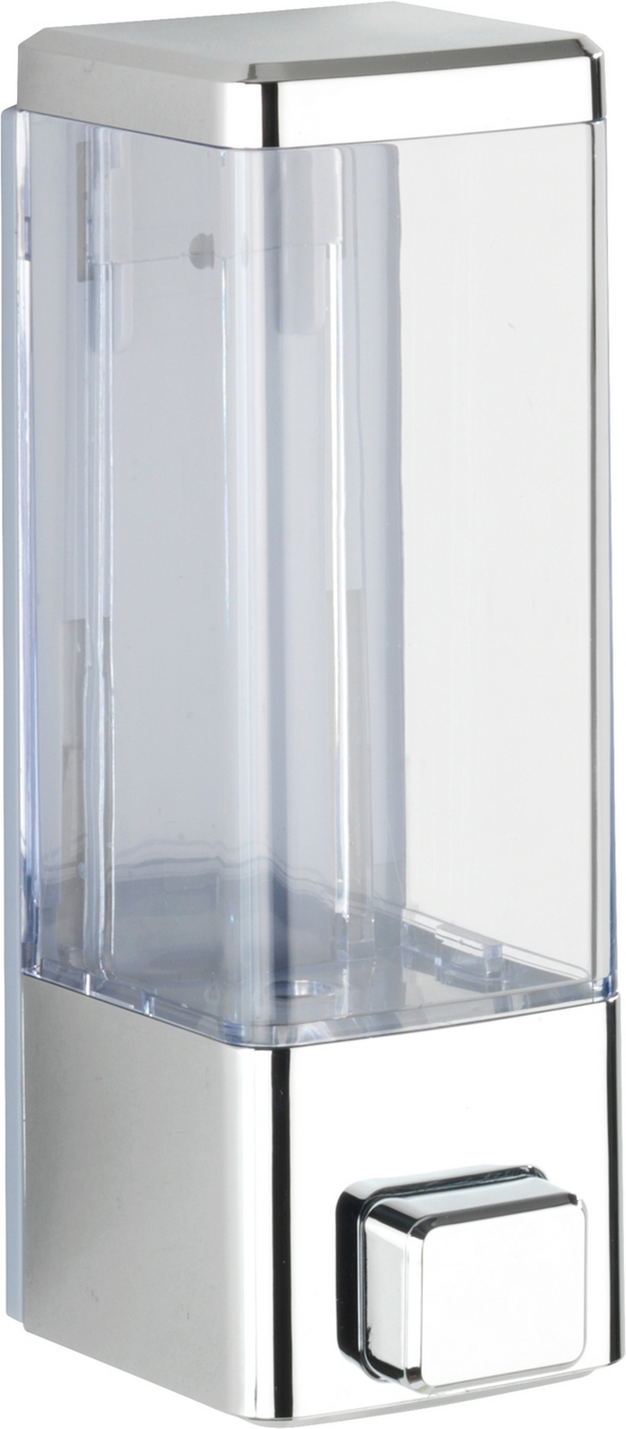 Wenko Seifenspender 'Istres' wandhängend chromfarben/transparent 320 ml