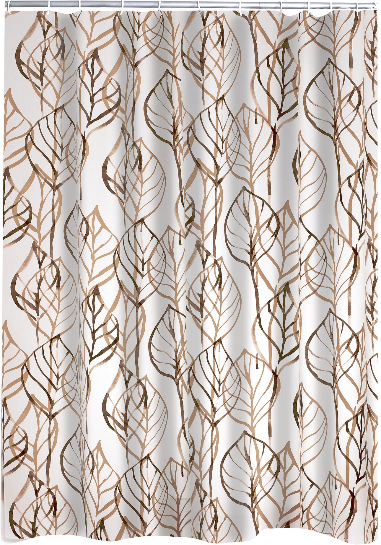 toom Duschvorhang 'Leaves' Folie bunt 180 x 200 cm