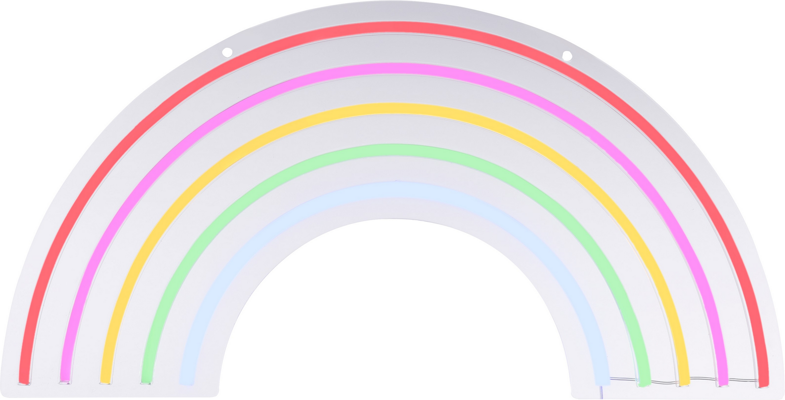 Just Light LED-Neon-Bild 'Rainbow' mehrfarbig 63 x 32 x 1,5 cm